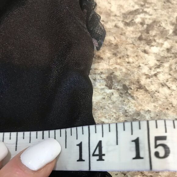 Ynes Black and Silver Spaghetti Dress Formal Prom Small - Picture 8 of 9